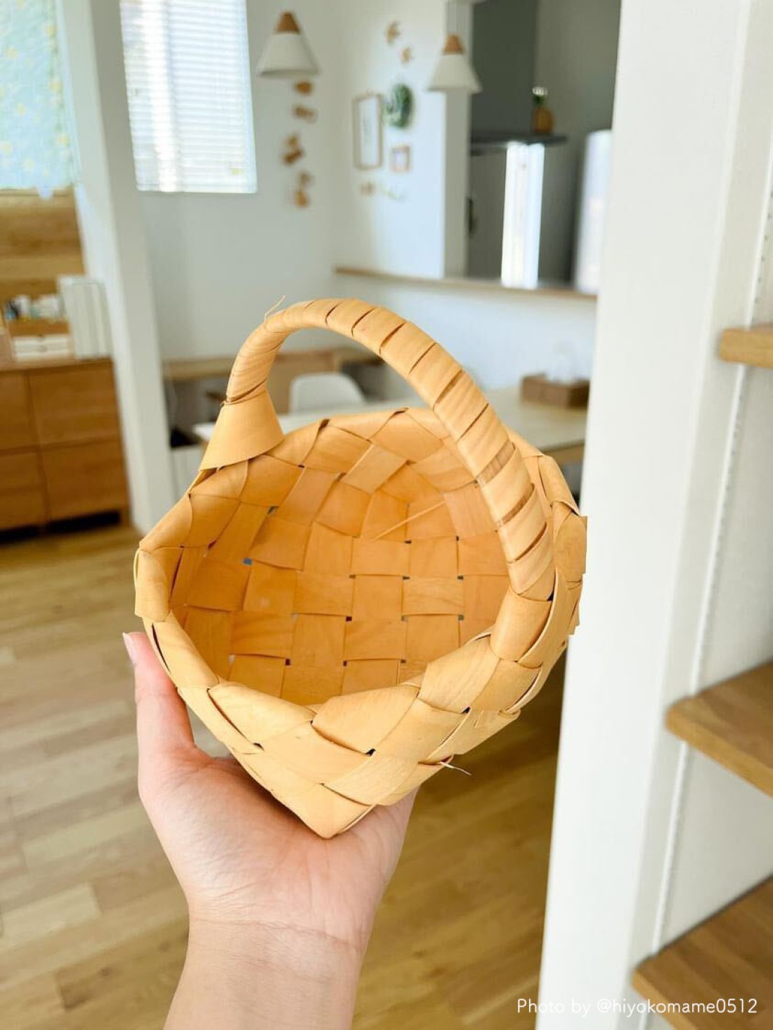 北欧風小さなバスケット ｜ 天然素材使用 オブジェ【大人気のため再