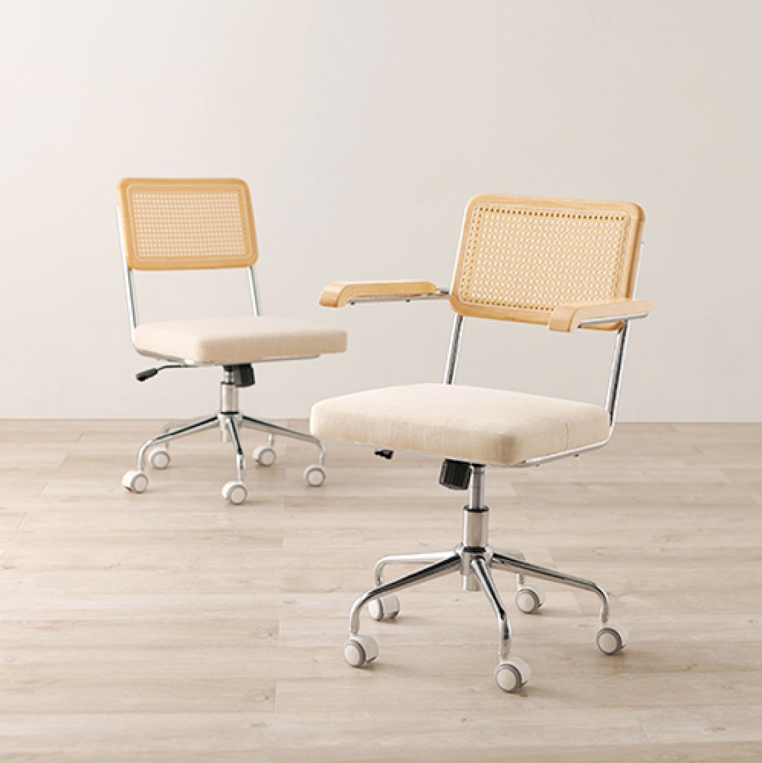 Oliver ラタン メッシュデスクチェア Oliver ラタン メッシュデスク