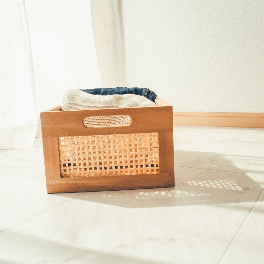 現品かぎりで販売終了】収納BOX 竹＆無垢材使用 | woodboxシリーズ