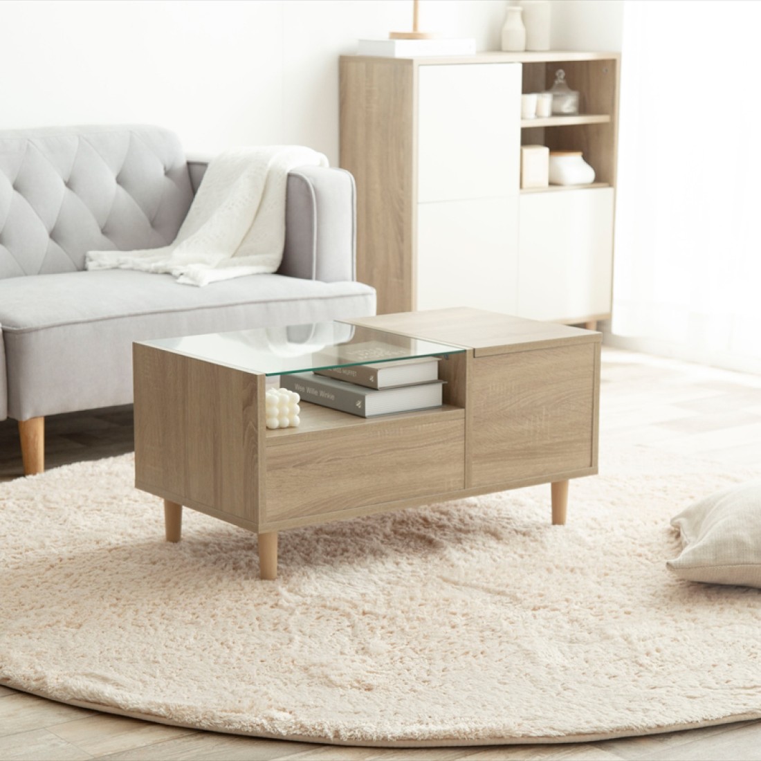 ドレッサー テーブル ディスプレイ 収納付き ドレッサーテーブル Erin ドレッサーテーブル ディスプレイ収納 付き 鏡台 | Erin｜Fresk