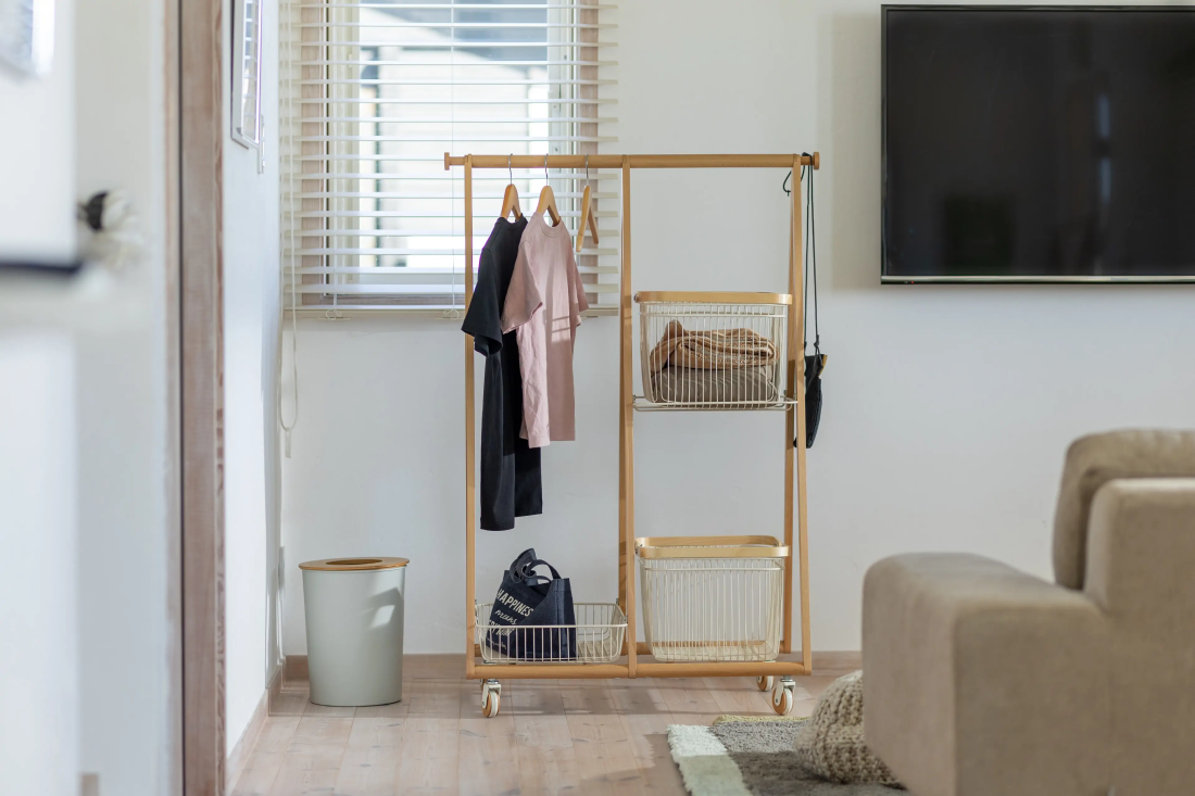 Mash | マッシュ】リヴ キャリーバスケットハンガー ハンガーラック