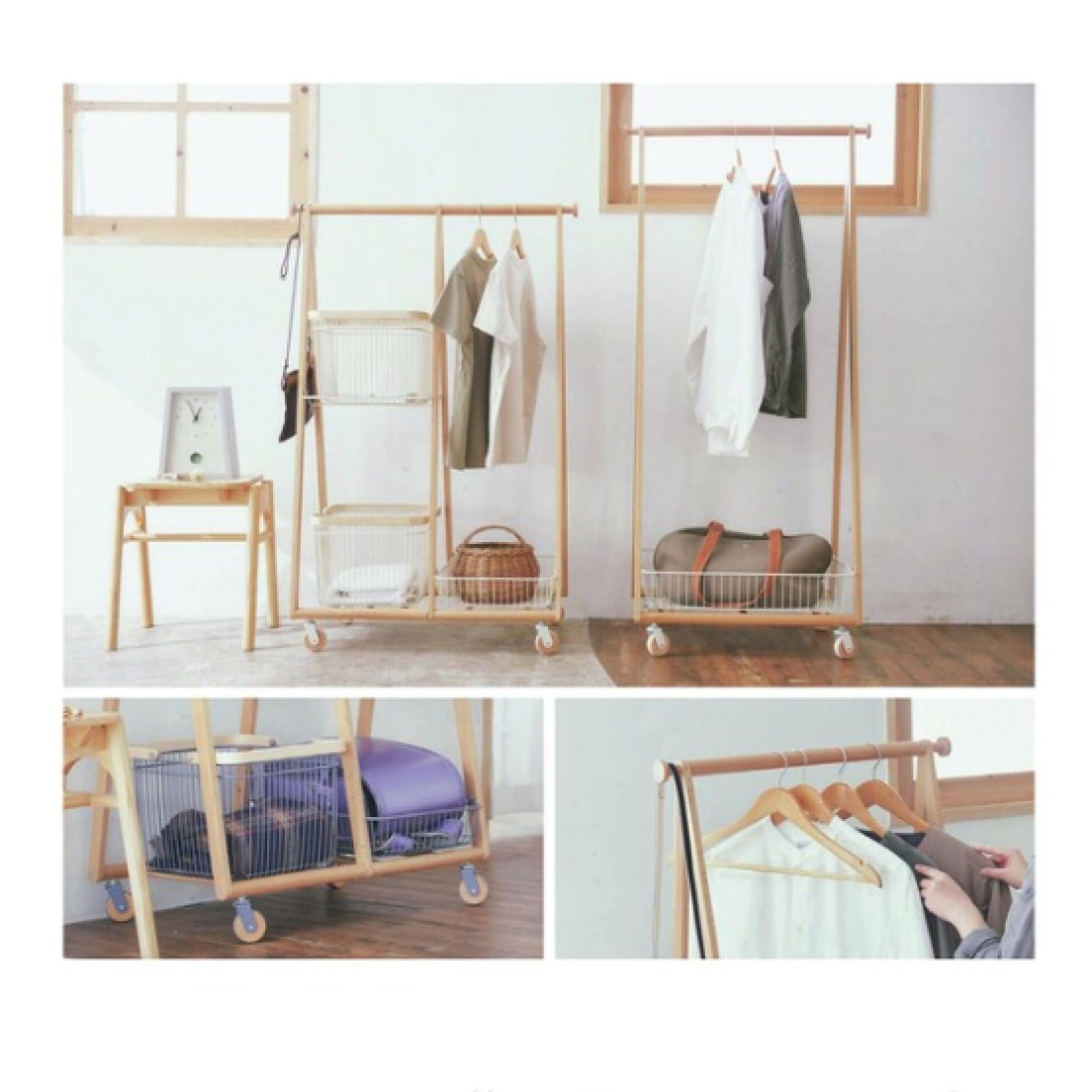 Mash | マッシュ】リヴ キャリーバスケットハンガー ハンガーラック