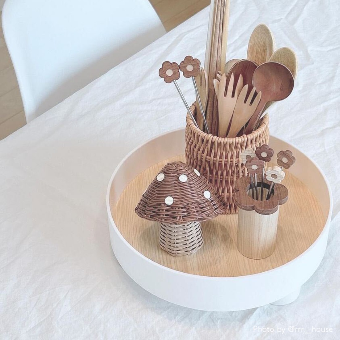 white×wood インテリアトレー | 収納トレイ ディスプレイプレート