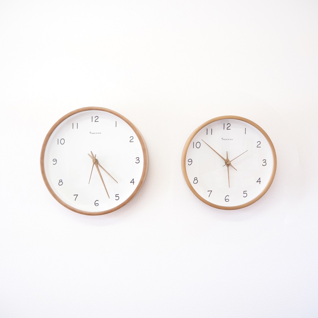 天然木北欧ナチュラル掛け時計 wood×white｜Fresk（フレスク）