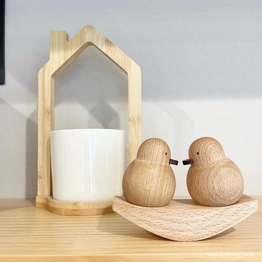 ひよこのふたごオブジェ 天然木製｜Fresk（フレスク）