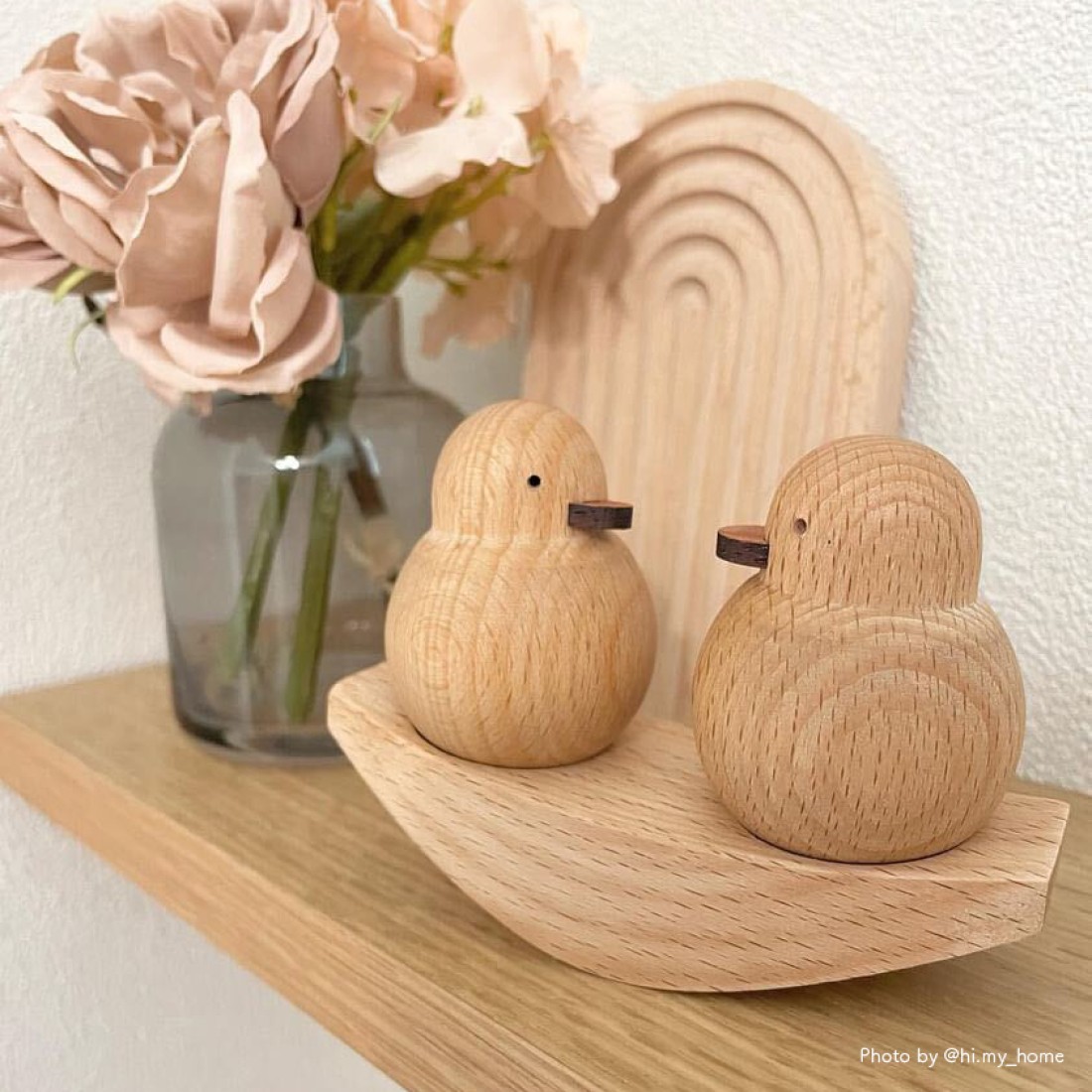 ひよこのふたごオブジェ 天然木製｜Fresk（フレスク）