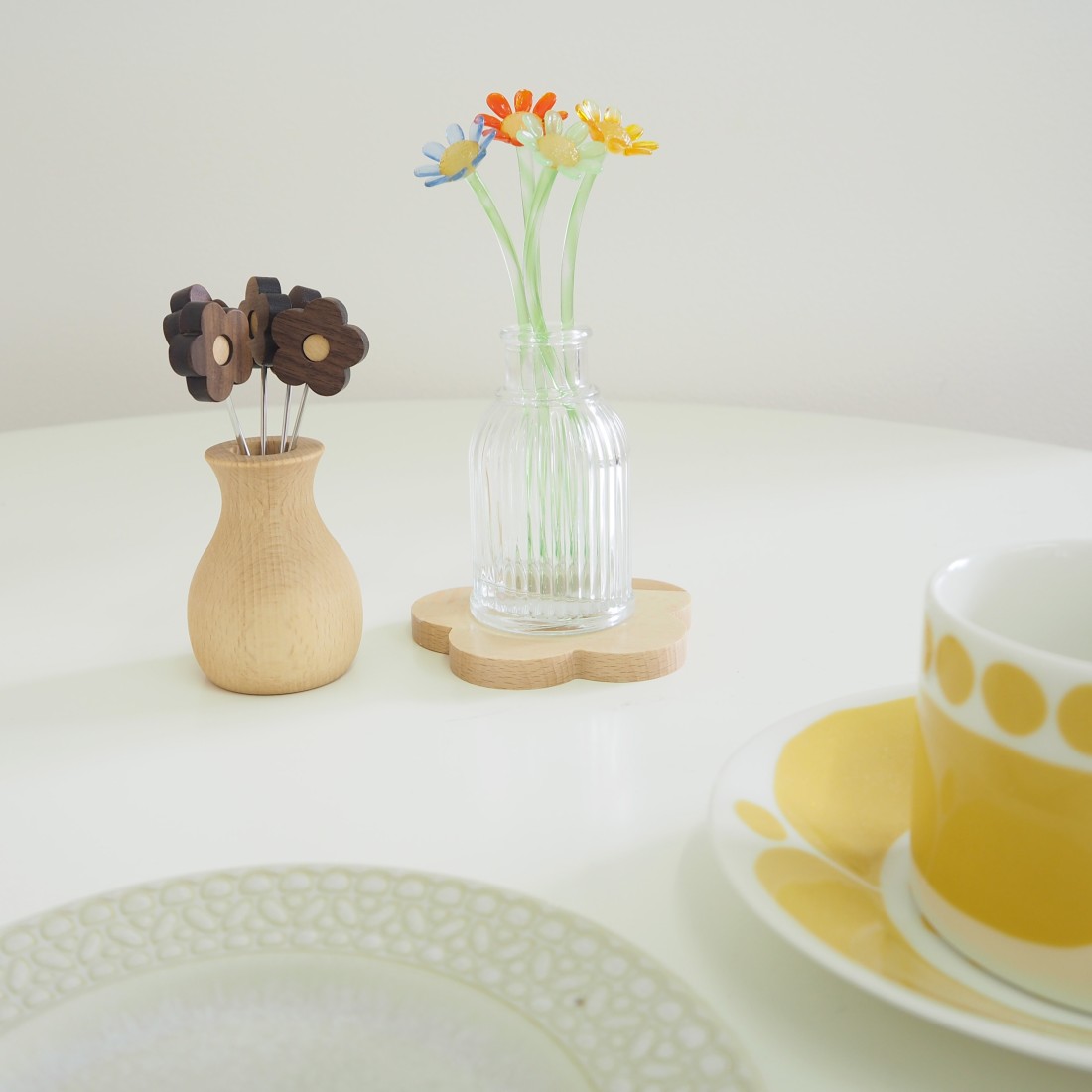 ◾️人気シリーズ◾️BOTANICA フォークセット 6本 植物デザイン m.m.d. lanz m.m.d. ベビーカトラリーセット ギフトボックス入り