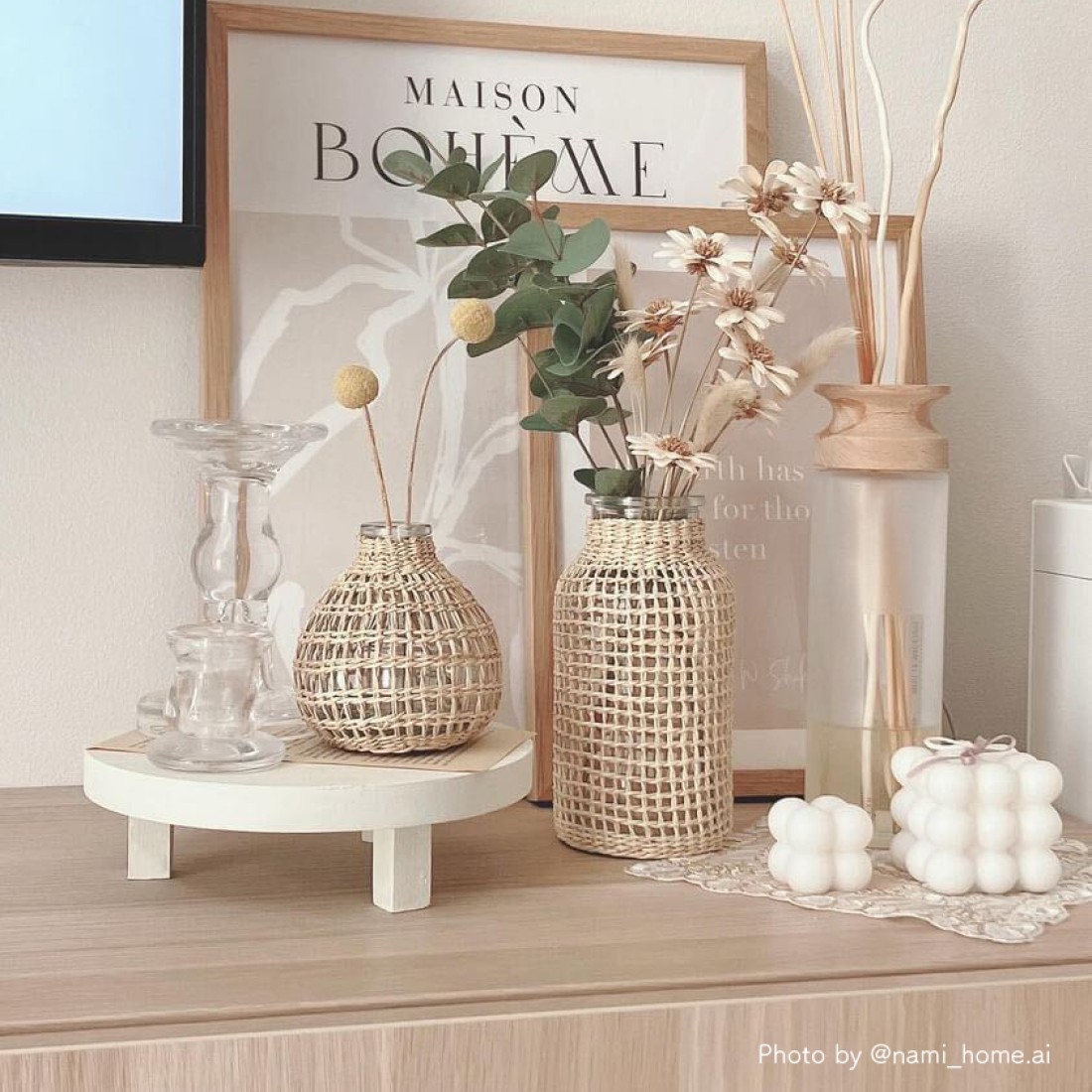 麦わらのフラワーベース｜Fresk（フレスク）