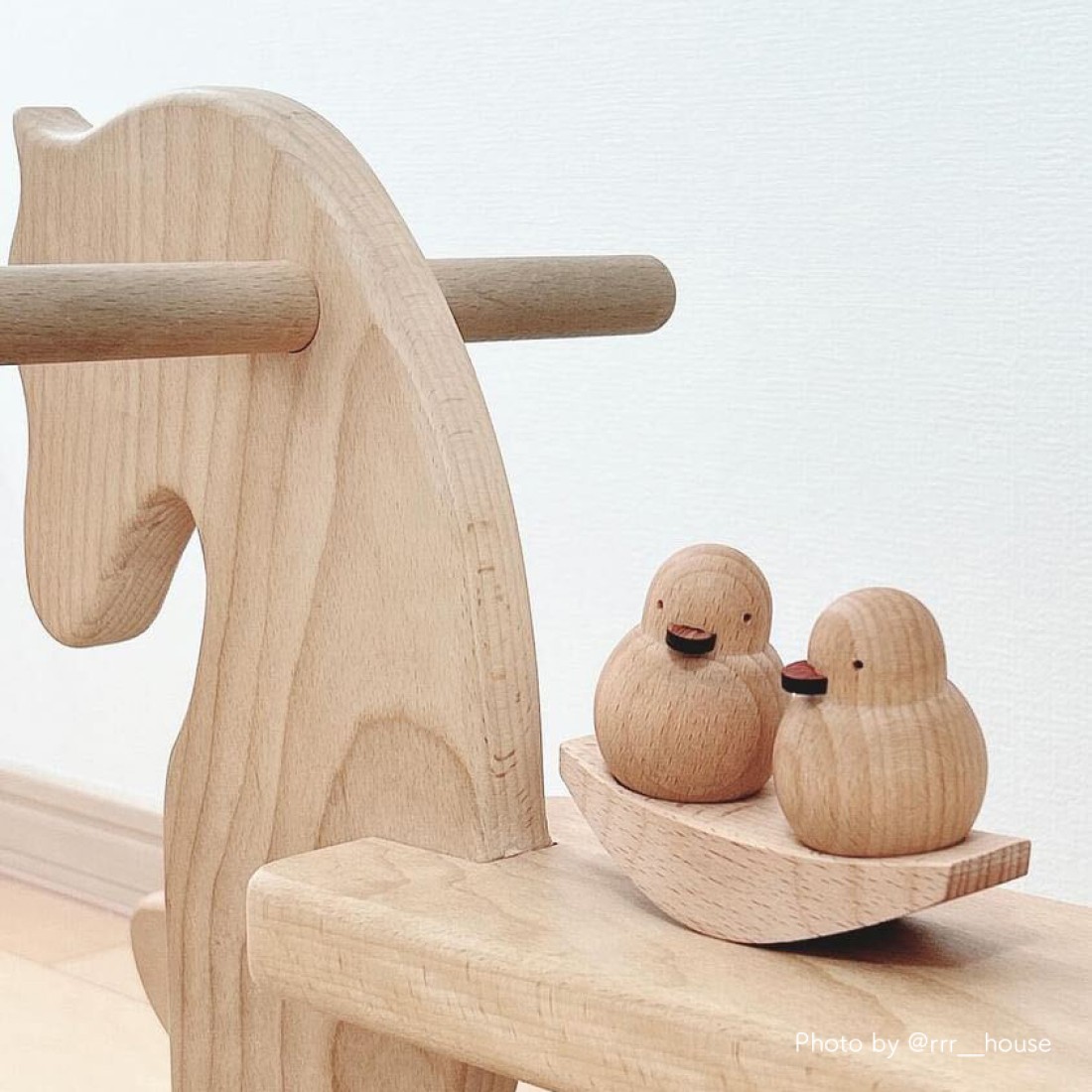 ひよこのふたごオブジェ 天然木製｜Fresk（フレスク）