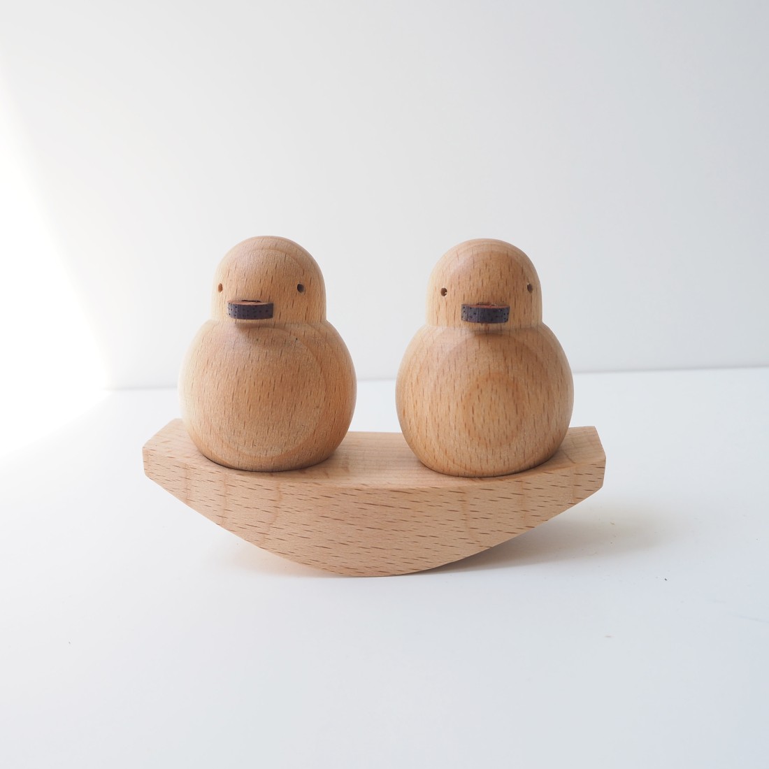ひよこのふたごオブジェ 天然木製｜Fresk（フレスク）