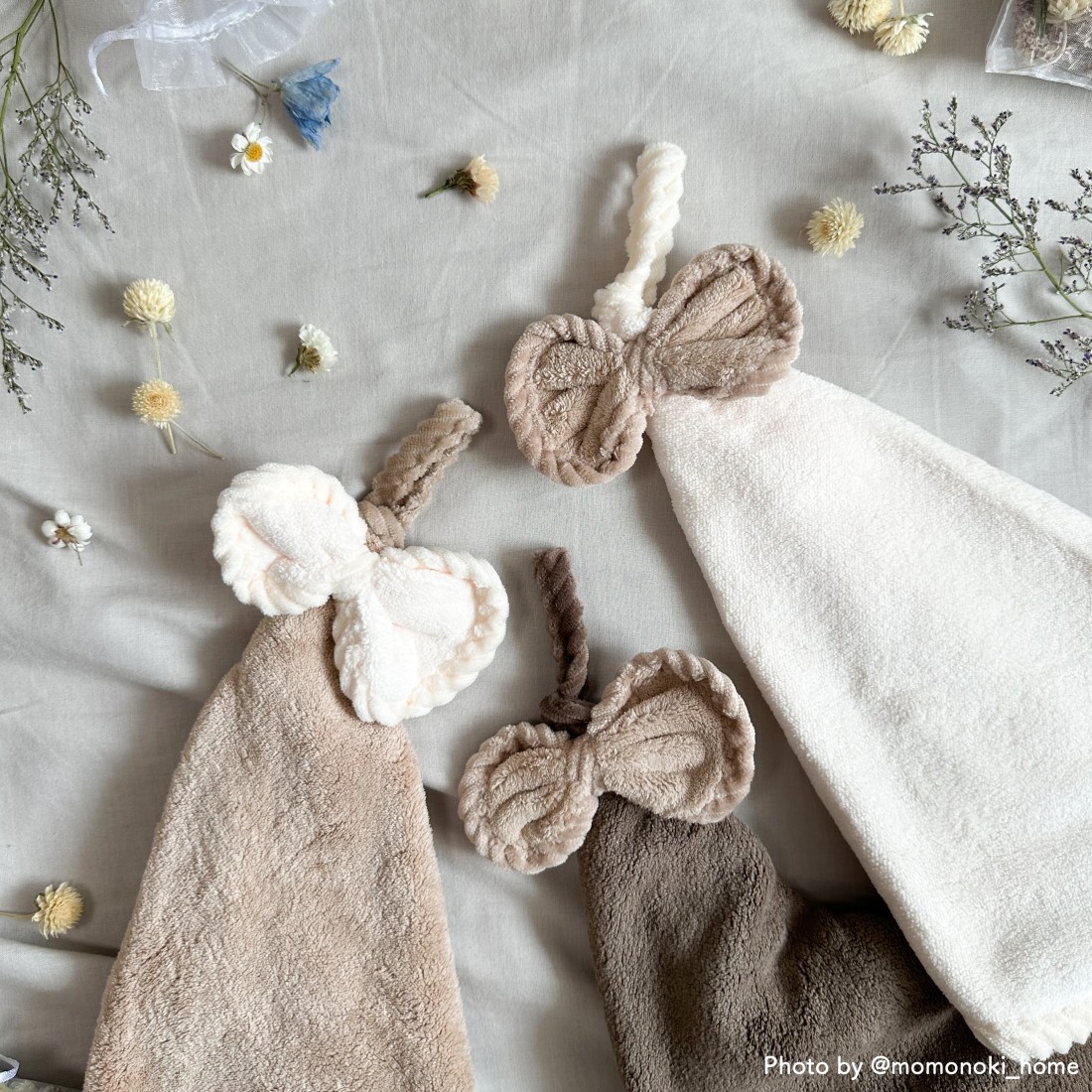 リボンデザインハンドタオル｜Fresk（フレスク）