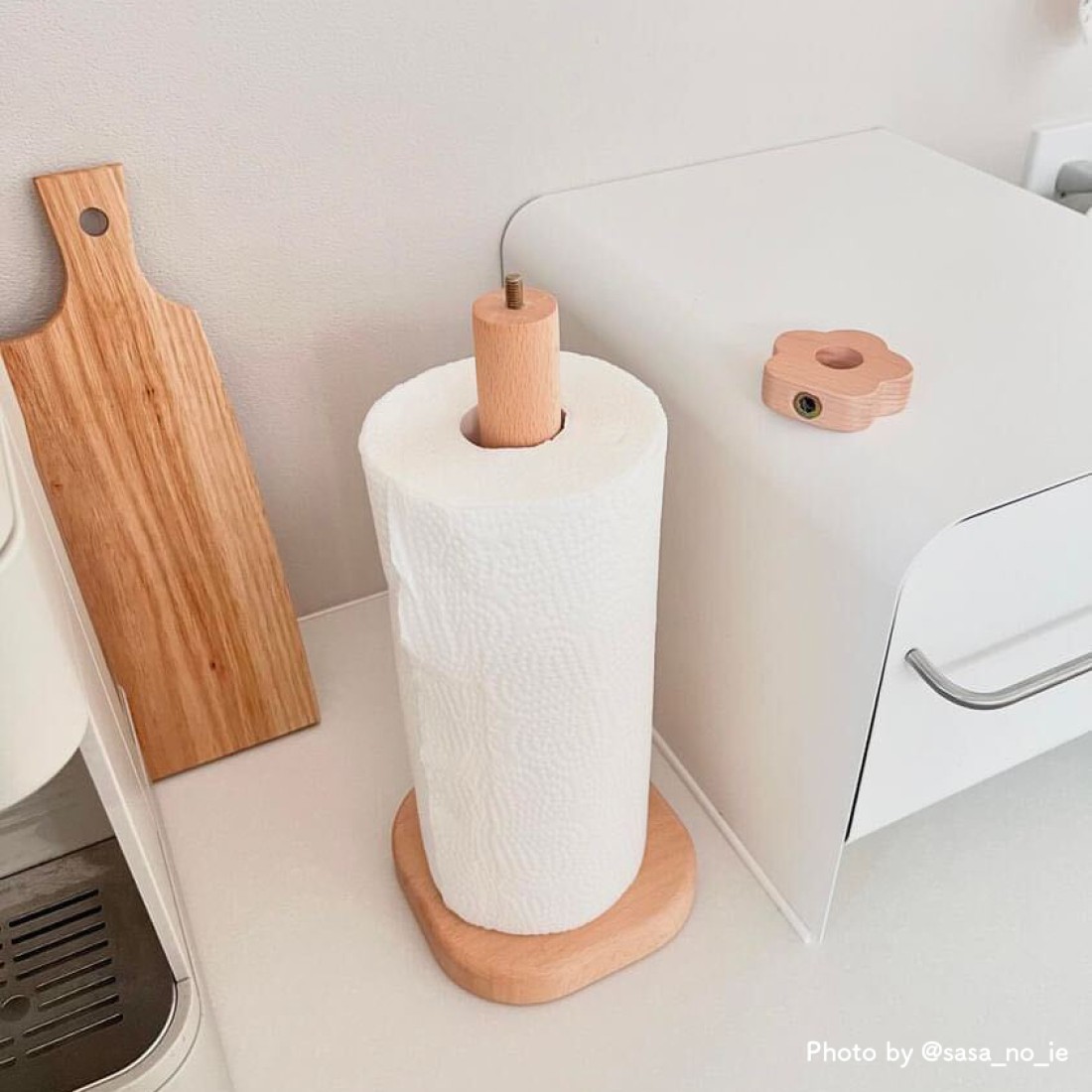 天然木お花のキッチンペーパーホルダー｜Fresk（フレスク）