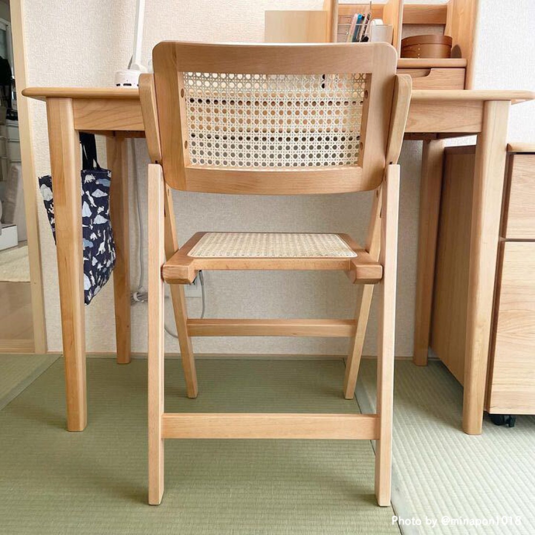 Mash | マッシュ】ラタン折りたたみチェア フォールディング