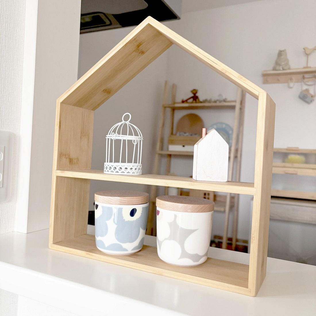 おうち型バンブー卓上ラック｜Fresk（フレスク）