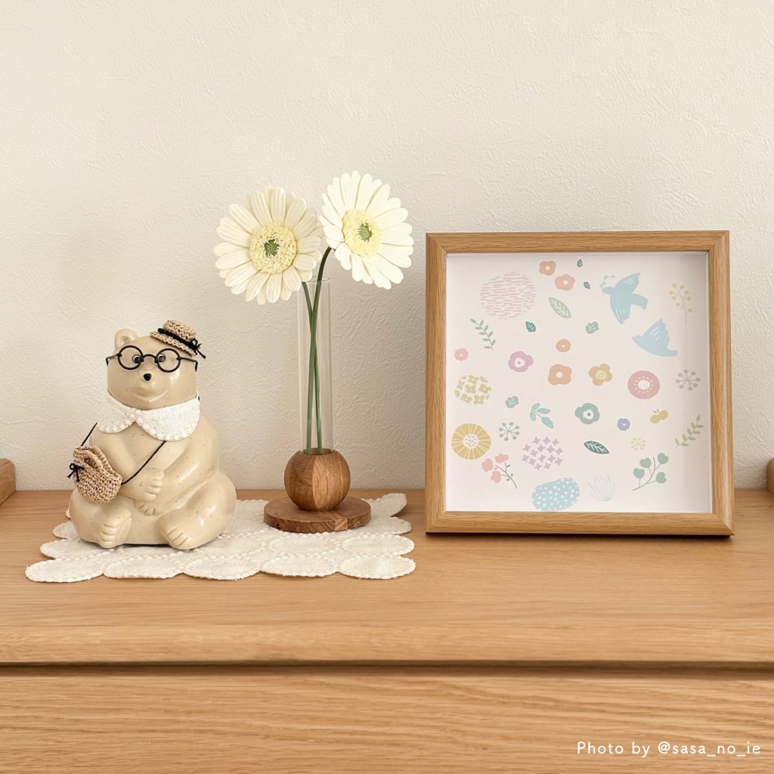 birds & flower｜アートポスター｜Fresk（フレスク）