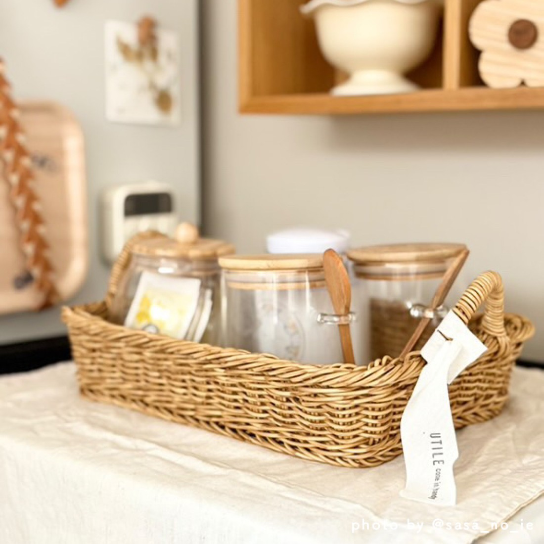 洗えるキッチントレー| ラタン風｜Fresk（フレスク）