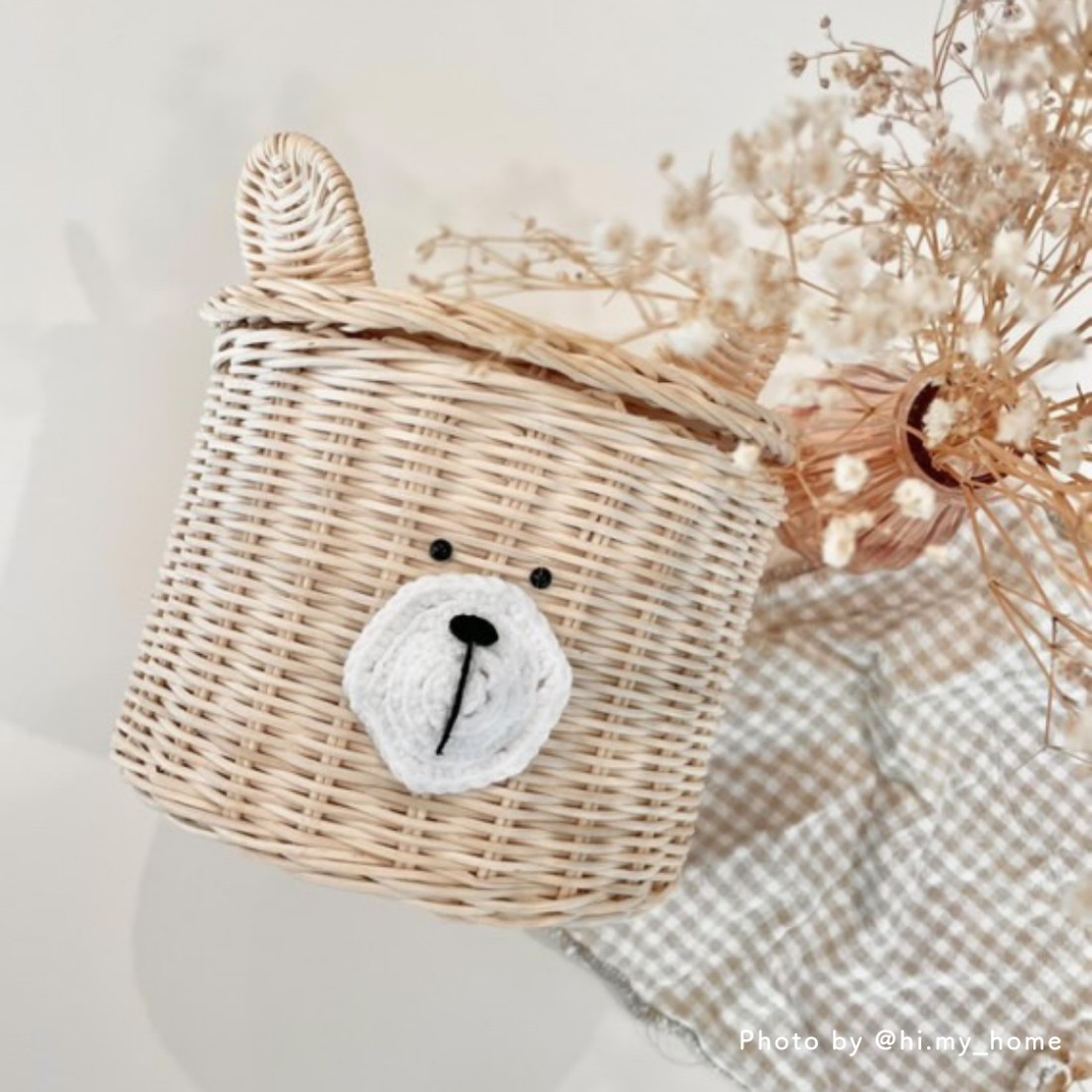 ハンドメイド□ソフトパック□ティッシュカバー□北欧風□森のクマさん