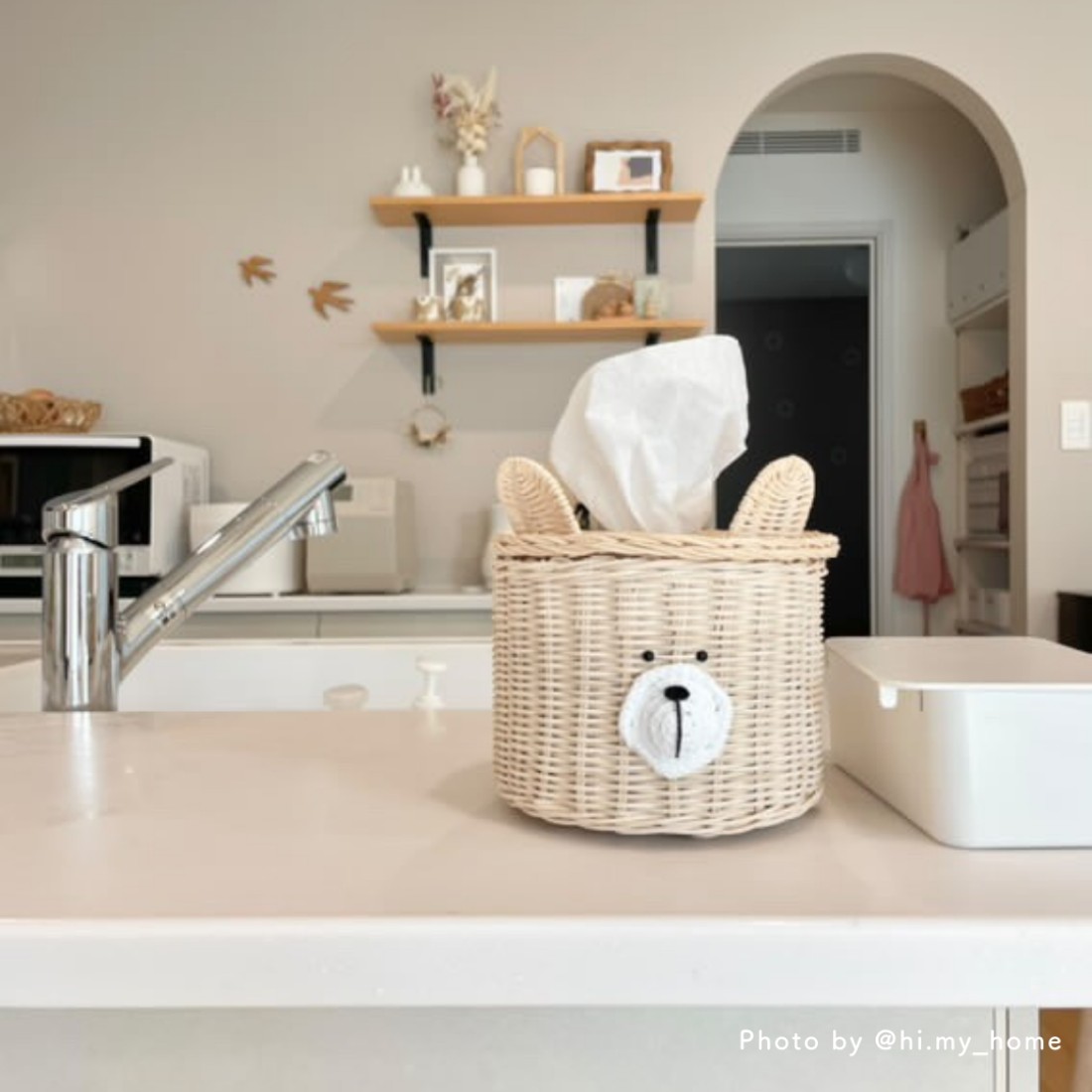 くまくま様 ティッシュケース完成品 くま モチーフ セラミック ティッシュケース ベアー | 70PARK