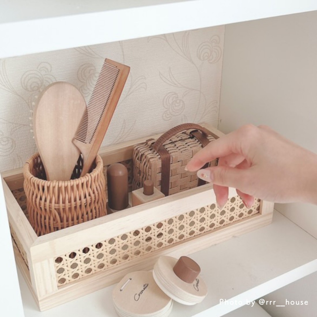 かごめ編みラタンのミニ収納BOX｜Fresk（フレスク）