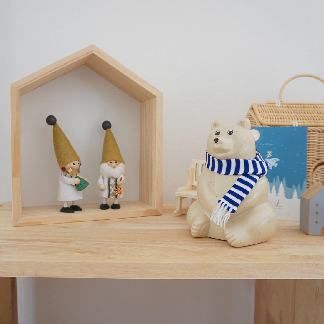 金属工芸 親子兎 秘密箱ArorA2003 数量限定】シロクマ貯金箱 Polar Bear Money box | PLASTEP 【2025年