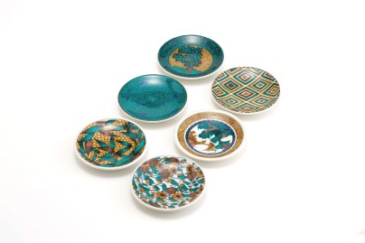 【限定品】4号皿(6P) 九谷焼名品６選 (プレゼント 贈り物 ギフト お祝いに)